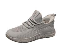 Generisch Baskets pour homme - Chaussures de sport d'été en maille respirante - Semelle épaisse - Couleur unie - Légères - Confortables - Chaussures de jogging - Chaussures d'été pour l'extérieur