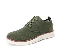 Generisch Baskets respirantes à enfiler pour homme - Baskets confortables avec semelle plate - Pour le quotidien avec un jean, un short, un pantalon, le printemps, l'été, l'automne, Vert armée., 40 EU