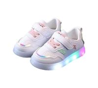 Generisch Baskets Shine Blinky pour fille - Respirantes - Chaussures de course pour fille - Chaussures lumineuses - Antidérapantes - Chaussures de sport pour enfants - Baskets Shine Blinky, Rose, 26