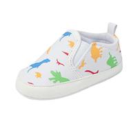 Generisch Baskets tendance avec motif dinosaure pour les tout-petits et bébés avec dessus en textile respirant, semelle extérieure antidérapante pour une sécurité optimale lors de l'apprentissage de