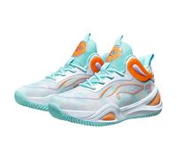 Generisch Baskets tendance pour jeunes filles comme chaussures de basket-ball pour les activités scolaires avec semelle résistante pour les terrains en béton les défis sportifs, Vert menthe., 35 EU