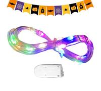 Generisch Bâton à balai de sorcière Halloween - Costume de sorcière avec balai en maille pour - Accessoires d'Halloween et de cosplay pour fête à thème, carnaval