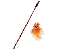 Generisch Bâton interactif pour chat d'Halloween - Canne d'entraînement avec esprit de citrouille pour simulation de chasse pour le mouvement à l'intérieur et à l'extérieur
