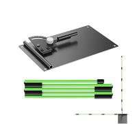 Generisch Bâtons d'alignement de golf - Aide à la correction réglable et pliable - Kit de support d'angle - Pour les passionnés, les débutants, les amateurs, les familles, les amis