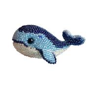 Generisch Bead Embroidery Kit de broderie de perles en 3D - Motif animaux - Matériel de bricolage - Pour femmes, famille, mère, adultes, amis