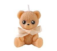 Generisch Bear Candle - Bougie en Soy Soy Wax de 6,5 cm - Décoration d'intérieur - Bougies décoratives d'ours avec 2 à 3 Heures de Temps de Combustion pour Les fêtes, Les fêtes de Fin d'année