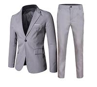 Generisch Bébé 62 garçons bébé garçon printemps solide manches longues pantalon manteau tenues 2 pièces vêtements robe avec nom, gris, 10-11 ans