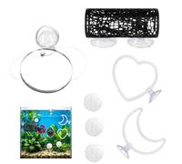 Generisch Betta Jouet | Kit d'entraînement 7 pièces avec miroir et balles d'interaction, décoration de poisson de combat - pour le repos, l'entraînement, l'alimentation, la natation, le jeu dans