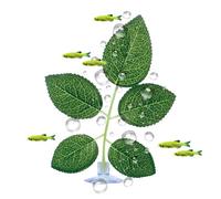 Generisch Betta Lits pour aquarium, gamelle adhésive Betta, décoration d'aquarium, plante d'aquarium proche de la nature pour dormir, se cacher, jouer pour poissons