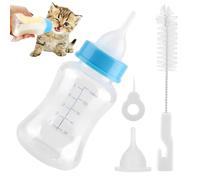 Generisch Biberon pour chaton - 150 ml - Biberon d'allaitement avec tétine - Ensemble de nourriture pour animaux de compagnie - Accessoires pour la maison, les voyages, les vacances, la nuit, le