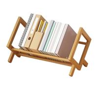 Generisch Bibliothèque de bureau - Support de table, support de livres, étagère de rangement, bibliothèque décorative basculante | Parfait pour l'organisation du bureau, le salon, le bureau, etc