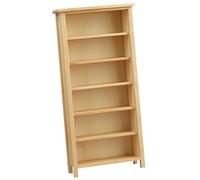 Generisch Bibliothèque faite à la main, couleur bois | Modèle en bois pour maison de poupée, cuisine, salon, petite maison, accessoires de décoration, chambre réaliste