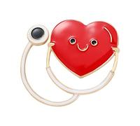 Generisch Bijoux avec signification amour croix rouge forme couleur alliage accessoires broche cadeau broche chaîne bijoux (B, taille unique)