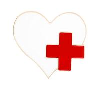 Generisch Bijoux avec signification amour croix rouge forme couleur alliage accessoires broche cadeau broche chaîne bijoux (D, taille unique)