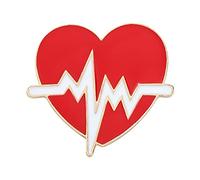 Generisch Bijoux avec signification amour croix rouge forme couleur alliage accessoires broche cadeau broche chaîne bijoux (C, taille unique)