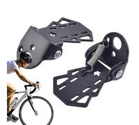 Generisch Bike Foot Pegs - en Acier au manganèse - pour passagers ou Cascades - 2,95 x 1,97 Pouces - Repose-Pieds de vélo - Support Robuste - Pliable - pour Les passagers et Les