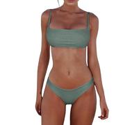 Generisch Bikini Femme Ensemble Sexy Maillot de Bain Été Swimsuit Femmes Bandeau Bandage Deux Pièces Bikini Maillot de Bain Sexy Bikini Ensemble Push Up Maillot de Bain Brésilien Femme Petit Bikini