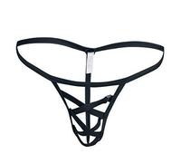 Generisch Bikini Transparent Culotte Bikini Slip Slip Hommes Bas Sexy Taille Homme G-Saie Hommes Soie Micro Mini Femmes Lingerie Sexy, Noir , taille unique