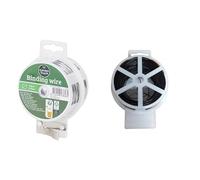 Generisch Bindedrath Treillis pour plantes 2 x 50 m de long avec système de coupe Noir