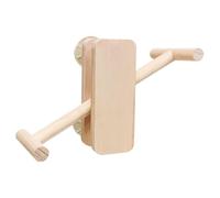 Generisch Bird Seesaw - 15,2 cm - Jouet interactif en bois pour cage à mâcher - Jouet durable pour les parrots, les budgétaires, les cockatoos, les tourtereaux, les exercices quotidiens