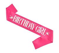 Generisch Birthday Sash Birthday Girl Sash and It's My Birthday Badge Birthday Decorations Set Birthday Sash Birthday Badge for Kids Girls Birthday Party Décorations pour femmes (C, A)