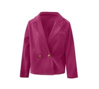 Generisch Blazer élégant pour femme au look portefeuille avec fermeture à boutons - Veste à manches longues avec col à revers pour un look chic - Veste tendance pour le travail et les soirées
