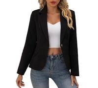 Generisch Blazer pour femme Elgante Costume Veste Manteau Slim Fit Blazer avec Jacquard pour Mariage Manches Lnafarm Vestes à un bouton pour affaires Bureau Manteau de costume Somoking Loisirs Veste