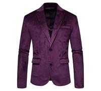 Generisch Blazer pour homme en tweed Herringbone Slim Fit Costumes Groomsmen Marron Smoking Ensemble Veste de bal Blazer Veste de loisirs tendance avec un bouton Veste d'affaires Élégant costume pour