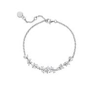 Generisch Bleu Largeur Pour Jonc Bracelet Anneaux Wisteria Flower Charm Bracelet With Jewelry Box Bracelet Adjustable Silver Chain Bracelet Jewerly Bracelet De Perle Anneaux (Silver, One Size)