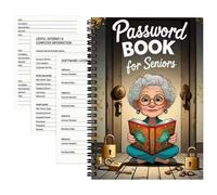 Generisch Bloc-notes à spirales, motifs amusants pour personnes âgées, 72 pages, planificateur pour étudiants en jure, adultes, enseignement, notes, journal, travail
