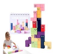 Generisch Blocs de Construction en Bois, Jeu créatif et Amusant, pour, Anniversaires, préscolaires, Maison, Salle de Classe, Jour et Nuit