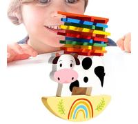 Generisch Blocs de Construction en Bois pour - Jeu éducatif en Bois avec Figurines d'animaux pour Le Plaisir et l'acquisition de Connaissances, de tri et de Piles - pour Jeux éducatifs