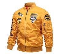 Generisch Blouson de motard tendance pour homme - Veste de loisirs baggy légère - Veste de baseball pour l'automne et le printemps - Veste de sport - Veste d'aviateur streetwear - Veste de cyclisme