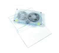 Generisch Bobine de ruban vide en alliage d'aluminium 40 minutes Argenté | Bande de cassette vide standard pour l'enregistrement de musique, bande magnétique en métal solide en forme de losange