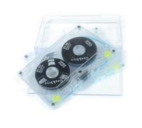 Generisch Bobine de ruban vide en alliage d'aluminium 40 minutes Noir | Bande de cassette vide standard pour l'enregistrement de musique, bande magnétique en métal solide en forme de losange