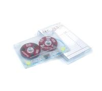 Generisch Bobine de ruban vide en alliage d'aluminium 40 minutes Rouge | Bande de cassette vide standard pour l'enregistrement de musique, bande magnétique en métal solide en forme de losange