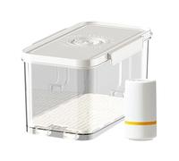Generisch Bocal sous vide de cuisine - Porte-aliments hermétique - Délicieux récipient de rangement - Boîte de conservation avec pompe et joint d'étanchéité - Récipient durable pour stocker du pain