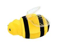 Generisch Boîte à bagues abeille - Petite boîte à bijoux transparente | | Boîte de rangement portable pour bagues, bijoux et boucles d'oreilles pour mariage, fiançailles, chambre, coiffeuse, commode