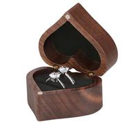 Generisch Boîte à bagues de mariage pour demande en mariage, étui de présentation de bijoux en forme de cœur, pour Noël, Saint-Valentin, mariage, cadeau pour votre petite amie