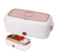 Generisch Boîte à déjeuner électrique - 800 ml - Chauffe-déjeuner portable à chaleur rapide rechargeable par USB | Anti-fuite, chauffage des aliments, préparation des repas, utilisation à la maison