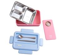 Generisch Boîte à déjeuner isotherme - Boîte à lunch anti-fuite, récipient alimentaire portable pour adultes, boîtes à salade sandwich, récipient à collation pour congélateur et lave-vaisselle