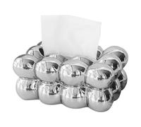 Generisch Boîte à mouchoirs en céramique - Couvercle créatif en forme de boule de 22,7 cm | Porte-porcelaine à large bouche lisse | Housse de boîte à mouchoirs - Décoration de bureau moderne pour