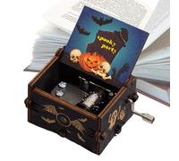 Generisch Boîte à musique à thème d'Halloween - Boîte à musique classique | Boîte à musique d'Halloween à remonter - Boîte à musique d'Halloween à remonter - Boîte à musique festive à la main pour
