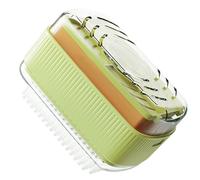 Generisch Boîte à savon Dish - Plateau à savon - Porte-savon - Boîte à savon en mousse avec rouleau à bulles - Sac à savon de voyage - Convient pour salle de bain, douche, randonnée en plein air et