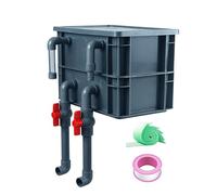 Generisch Boîte de filtration pour aquarium, médias de filtration multifonction silencieux, système de filtration d'aquarium, pour salon, bureau, maison, eau douce, eau salée, chambre à coucher
