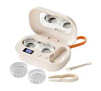 Generisch Boîte de nettoyage pour lunettes - Étui de nettoyage électrique portable à ultrasons | Mini étui stérilisateur de contact, nettoyant automatique de lentille de salle de sport lentilles de