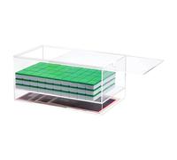 Generisch Boîte de rangement en acrylique - Mallette de rangement portable pour pions - Boîte de rangement pour pierres de mahjong - Pour femmes, hommes, adolescents et