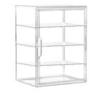 Generisch Boîte de rangement hermétique à 4 en acrylique transparent pour comptoir de cuisine, sandwichs faits maison, bagels, boulangerie, 40 x 30 x 25 cm