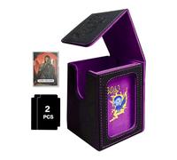 Generisch Boîte de rangement pour cartes à trading - Plus de 9000 compartiments en carton - Étui pour cartes - Cuir synthétique - Fermeture magnétique - Commandant, salon, chambre à coucher, commerce