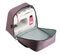 Generisch Boîte de rangement pour machine à coudre - Sac de protection compatible - Housse anti-poussière durable pour machines standard - Transporteur de voyage léger pour équipement Brother, pourpre